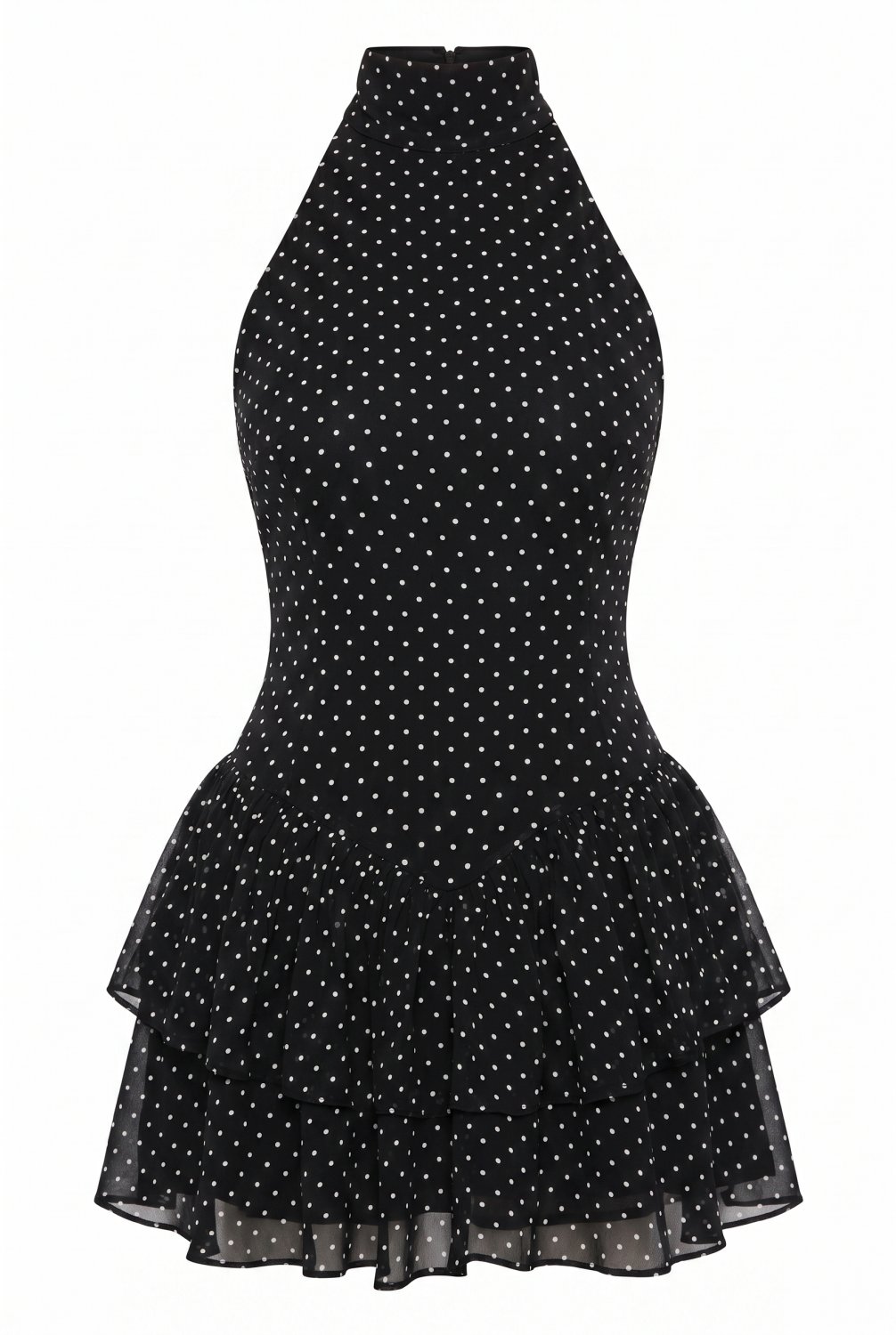 Damen Ärmelloses Rollkragen High-Waist Schwarzes Kurzes Kleid 2026 Sommer Mode Club Party Kleid