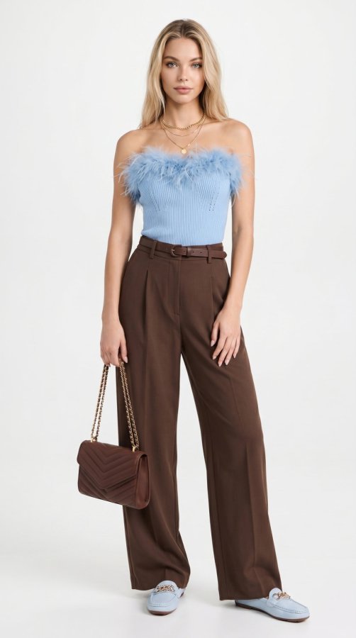 Puderblau & Mokka Chic Ensemble