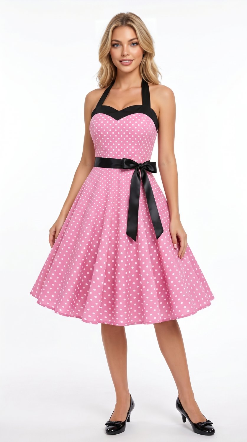 Robe Vintage à Pois
