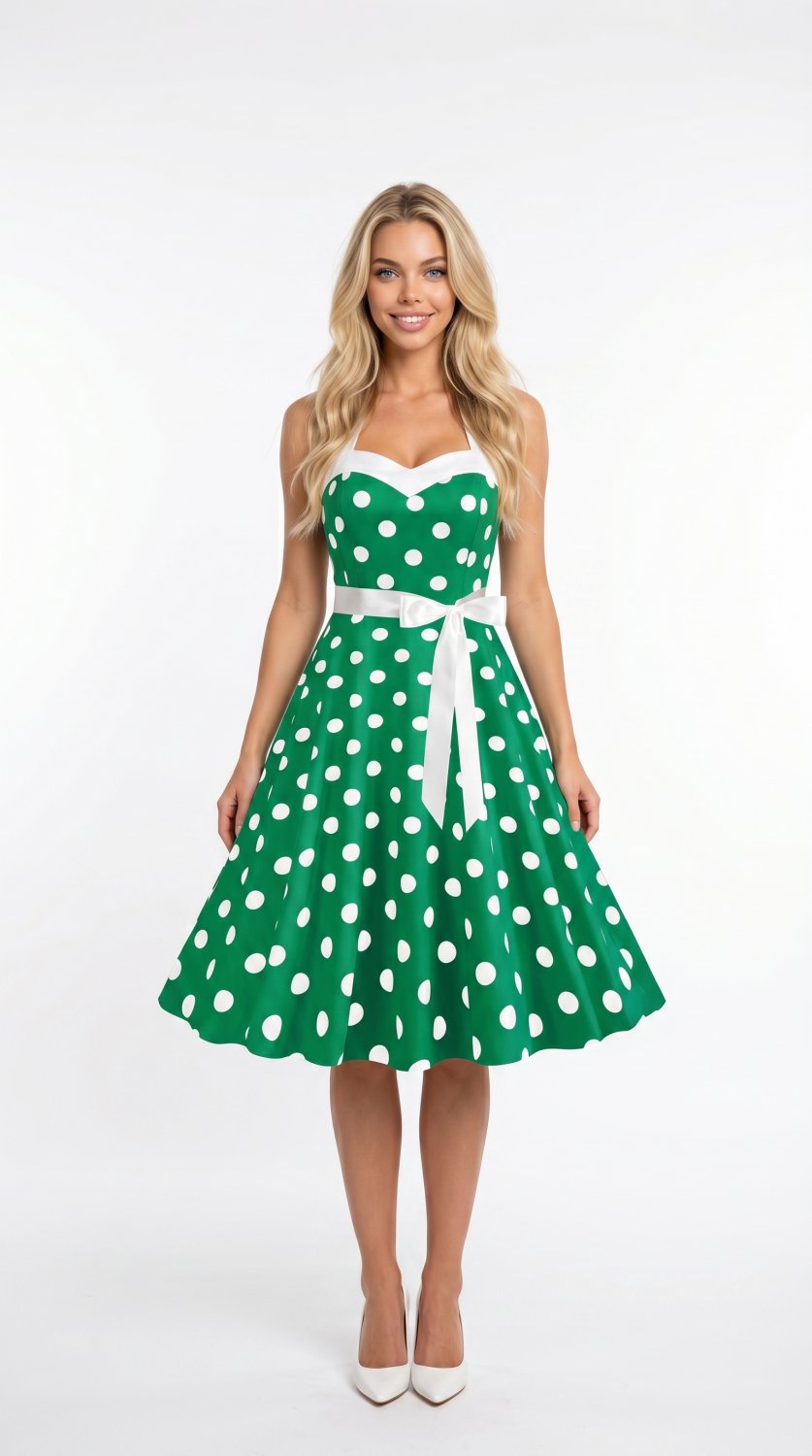 Robe Vintage à Pois
