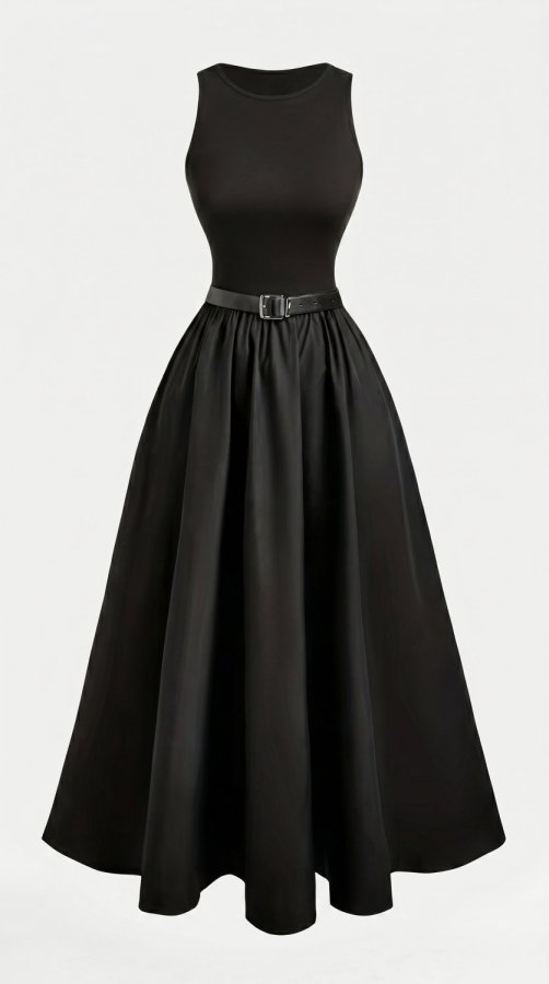 Women's Elegant Sleeveless Midi Dress